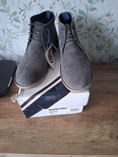 Lambretta Carnaby 3 grey suede desert boots size 7 new