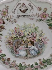 ROYAL DOULTON BRAMBLY HEDGE FOUR SEASONS   'SUMMER '  COLLECTORS PLATE