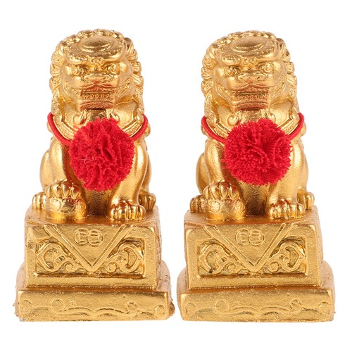 Compact chinese lion ornaments - compact,