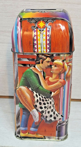 Vintage churchills jukebox tin - churchills,