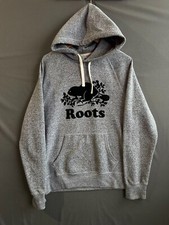 Roots Hoodie Mens Small Gray