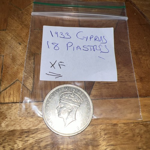 1933 piastres cyprus king - 1933,