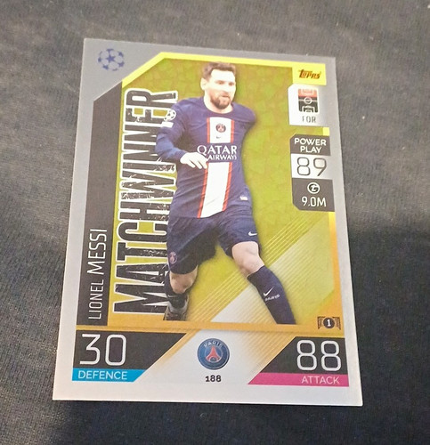 Topps match attax lionel messi - topps,