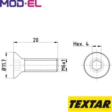 BOLT BRAKE DISC TPM0015 FOR OPEL ASTRA/J/Hatchback/Van/Sports/Tourer/GTC  SAAB  