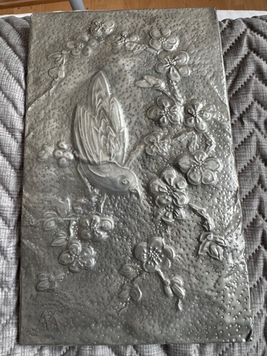 Silver metal decorative wall - metal,