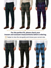 Men scottish tartan - tartan, trews