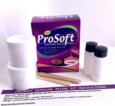 2 APPLICATIONS!  ProSoft Denture Repair & Reliner Kit for Loose Dentures!