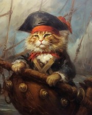 Admiral Cat Sea Decor Nautical