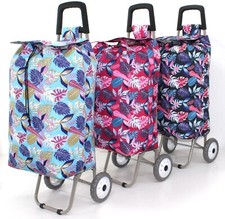 X Large Shopping Trolley New Light Weight Strong Folding Cart Shopper 2 Wheels