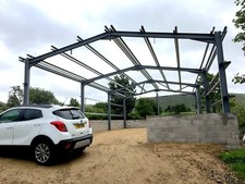 PORTAL STEEL FRAME. 18M X 9M