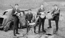 Beatles early days 1960's B&W photograph sharp details