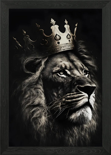 Sleek crowned lion big cat - big,