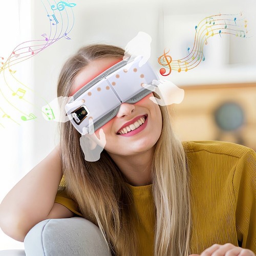 Heated eye massager with - eye,
