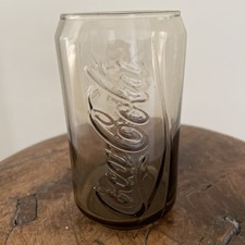 McDonalds Coca Cola Promotional Brown - 'Can' Glass Cup Luminarc France