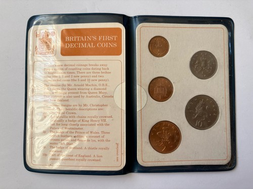 Britains first decimal coins - first,