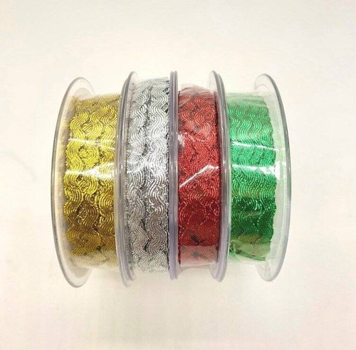 Metallic ric rac christmas - metallic,