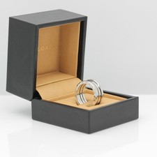Bulgari B - Zero 1 Ring - 3 Band in 18KT White Gold - Size 58 with Bulgari Box