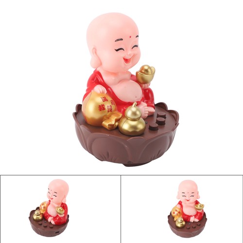Little monk figurine - little, happy