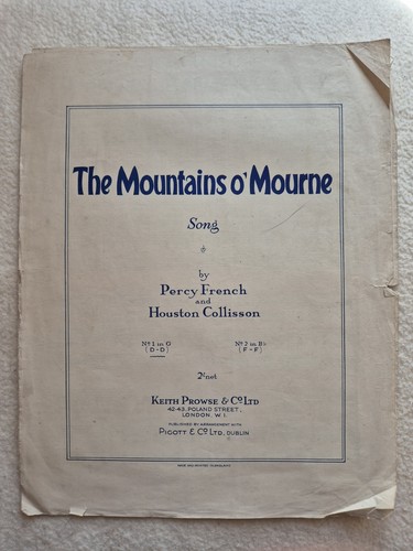 Piano sheet music mountains - music,