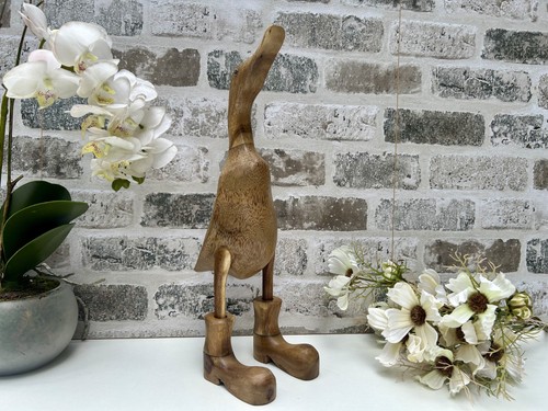 34cm hand carved wooden bamboo - 34cm,