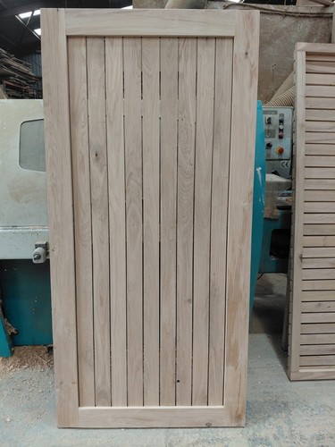 Modern solid oak garden - oak, gate
