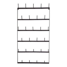 Wall Rack with Hooks, Wall Hung Vintage Iron Mug Rack, Tea Cup Kitchen Organiser