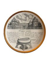 Fornasetti Plate “Bagna Caoda“        Specialita Torinese No 3. Circa 1970