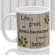 Mastiff dog mug, English Mastiff dog gift, ideal present for dog lover