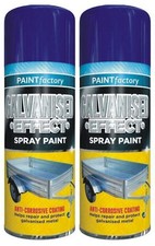 2 x 400ml Galvanised Effect