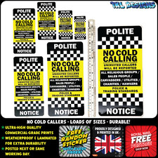 No Cold Callers / Canvassers -