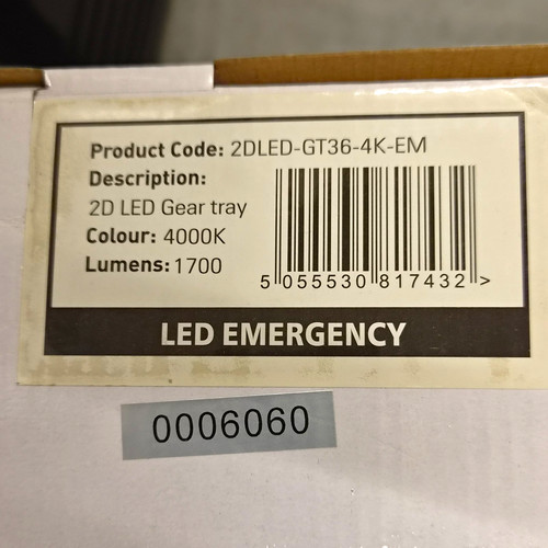 Led gear tray emergency - 2d,