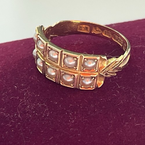 Antique 15ct gold seed pearl - gold, &