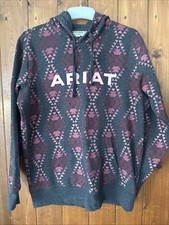 Ariat Sweatshirt Size S/P Grey/Pink