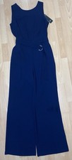 Navy Blue Wide Leg Jumpsuit