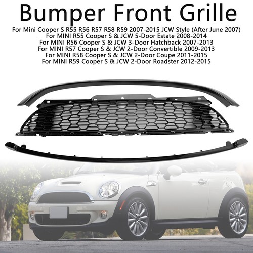 Gloss black front grill - 3x,