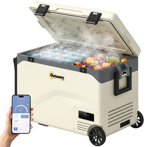 Outsunny compressor car fridge - car,