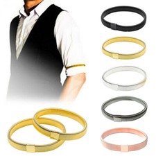 Suit Shirt Sleeve Ring Metal Arm Band Shirt Sleeve Holder Non-slip Cuffs Formal: