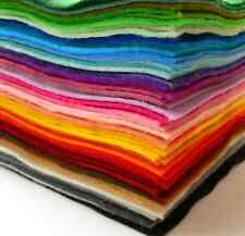 FELT SQUARES Wool Blend 9 inch Crafts Toys Bags in 64 Colours
