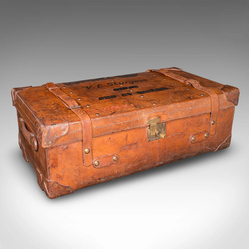 Large antique trunk case - antique,