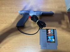 Nintendo NES Zapper Light Gun NES-005 - RARE GREY - Mario Bros & Duck Hunt