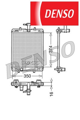 Coolant radiator drm21602 - radiator,