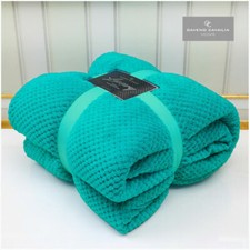 POPCORN WAFFLE BLANKET FLEECE