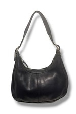 Coach Black Legacy West Zoe Crescent Vintage Hobo Leather Shoulder Bag Y2K