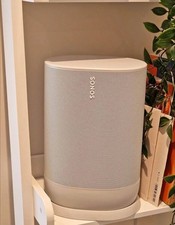 Sonos Move 2 Portable Smart Speaker WiFi Bluetooth AirPlay 2 White & Charge Base