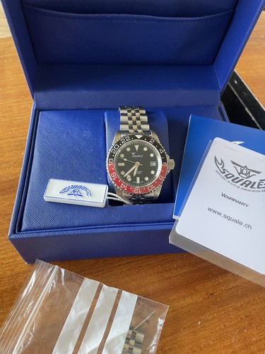 Squale 1545 atmos - 1545, black/red