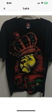CROWN Rasta Mens Black T-shirt