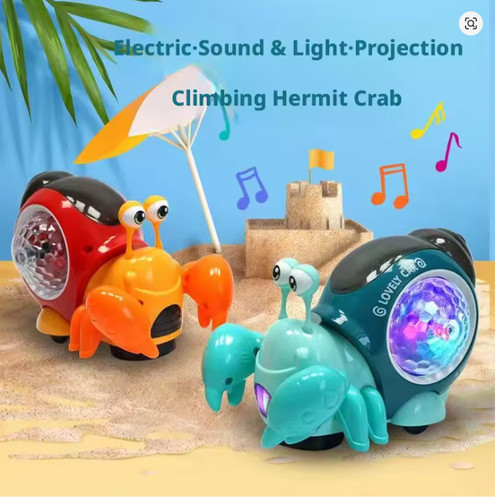 Electric music crawling crab - music,