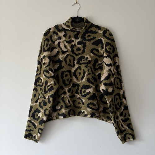 Zara olive green leopard - zara, print