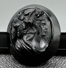 Victorian Whitby Jet  Cameo