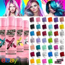 CRAZY COLOR SEMI PERMANENT HAIR DYE TONER HAIR COLOUR FREE POST UK